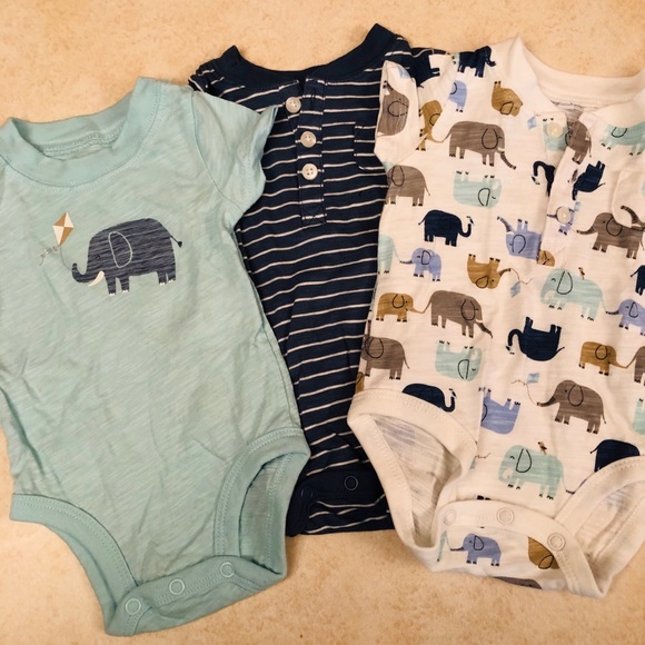 carters elephant onesie